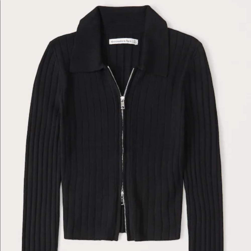 Abercrombie zip up polo